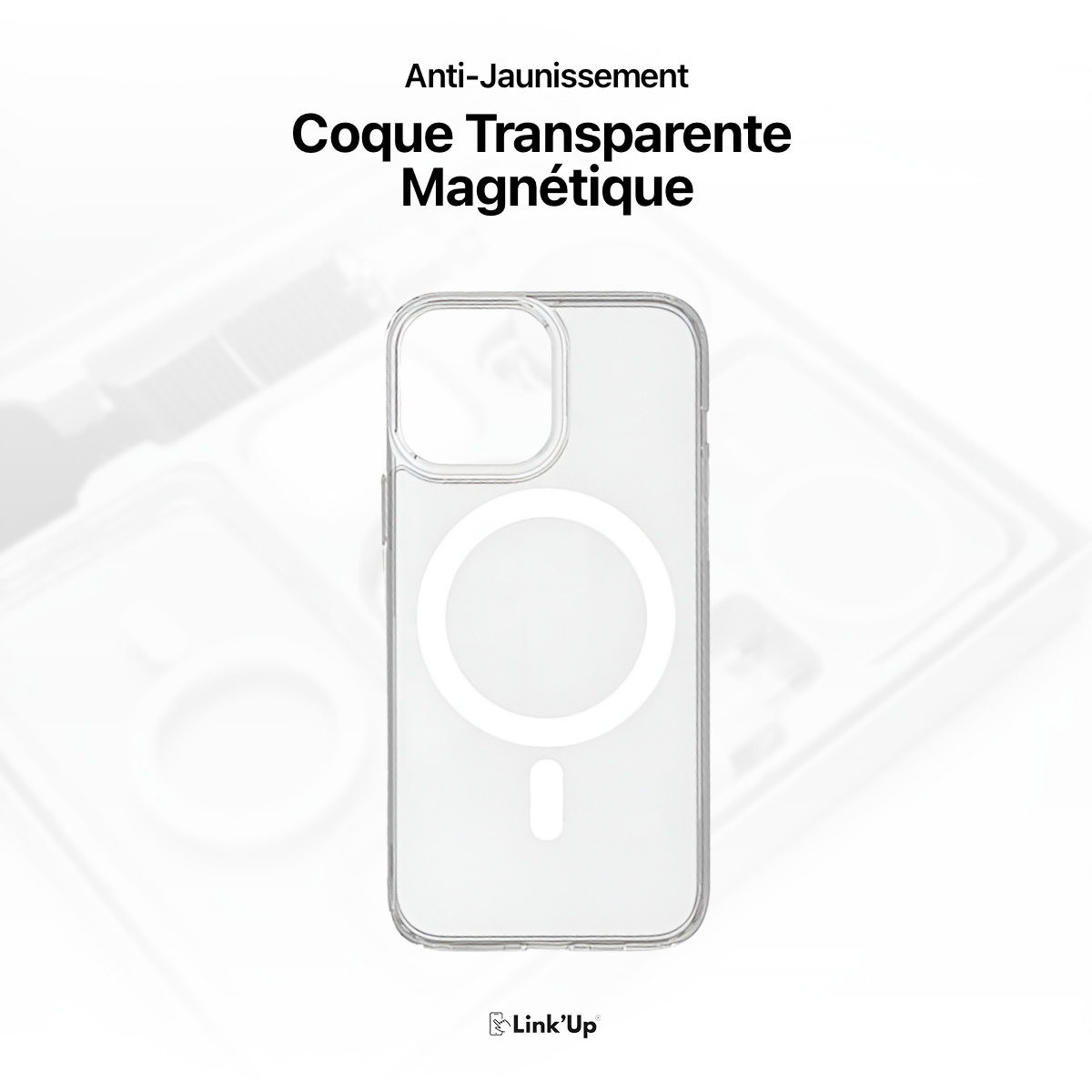 Coque Transparente Magnétique